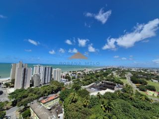 Edf. Domus Augusto Lins e Silva, 29m², piso em porcelanato, lazer completo e a 5 minutos a pé da praia