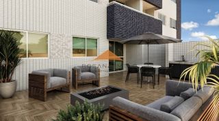 Edf. Costa Báltica, 69m², 3 quartos, 1 suíte, varanda, área de serviço e lazer completo