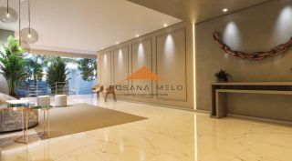 Edf. Costa Báltica, 50 + 50m² de varanda , 2 quartos, 1 suíte, varanda, área de serviço e lazer completo