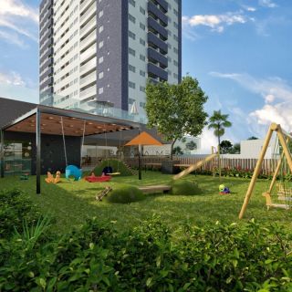 Edf. Costa Báltica, 50 + 50m² de varanda , 2 quartos, 1 suíte, varanda, área de serviço e lazer completo