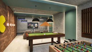 Edf. Costa Báltica, 50 + 50m² de varanda , 2 quartos, 1 suíte, varanda, área de serviço e lazer completo