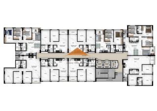 Edf. Costa Báltica, 50 + 50m² de varanda , 2 quartos, 1 suíte, varanda, área de serviço e lazer completo