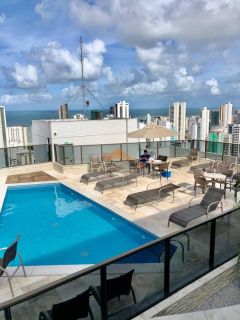 Flat de Luxo em Boa Viagem | Porteira Fechada e 1 Vaga