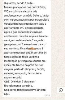 EDIFICIO VOLENDAM,110m,3 QUARTOS 1 SUITE ,1 VAGA 110m BOA VIAGEM