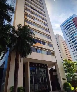 Ed. Le Chateau Du Villandry, Vista mar, 3 quartos sendo 1 suíte, 2 vagas, 50m² da praia,  Piedade