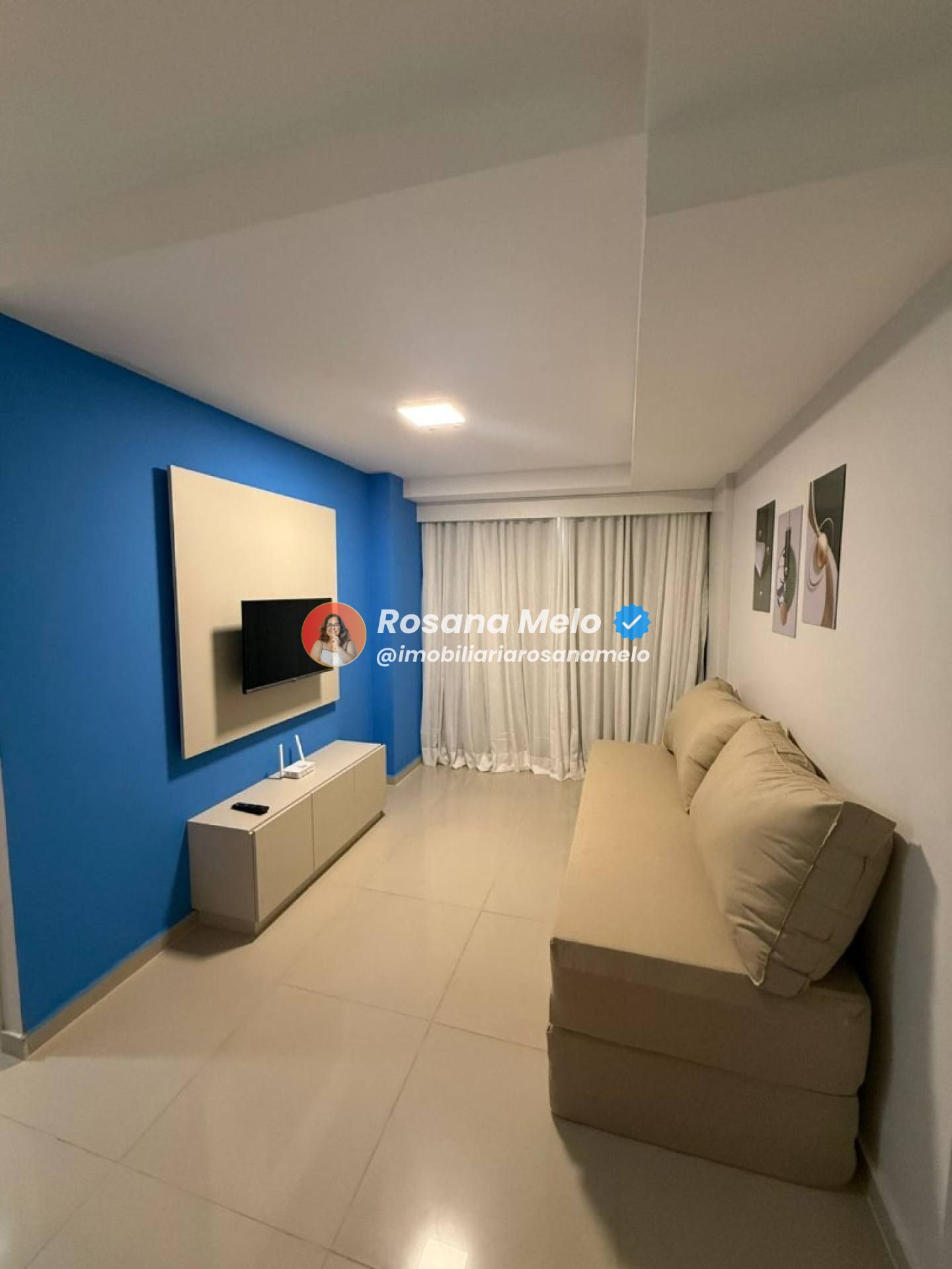 Apartamento Mobiliado 2 quartos (1 suite) Edf. Maria Renda andar alto