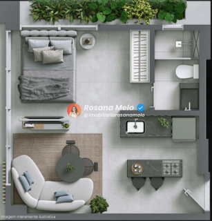 EDF. UNIC ILVO MEIRELLES, STÚDIO, 26M², LAZER COMPLETO, BOA VIAGEM