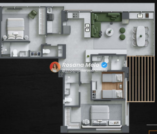 EDF. UNIC ILVO MEIRELLES, 3 QUARTOS (3 SUÍTES), 95M², VARANDA, LAZER COMPLETO, BOA VIAGEM