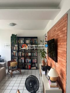 Edf. Bambú, apartamento andar alto, 70m², Sala ampla, 2 Quartos (1 suíte), dependência completa, Boa Viagem.