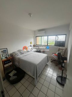 Edf. Bambú, apartamento andar alto, 70m², Sala ampla, 2 Quartos (1 suíte), dependência completa, Boa Viagem.