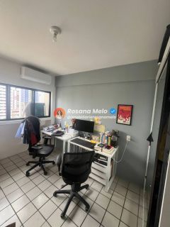 Edf. Bambú, apartamento andar alto, 70m², Sala ampla, 2 Quartos (1 suíte), dependência completa, Boa Viagem.