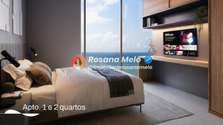 Edifício Praia de Gameleira, 47m², Loft, 1 Vaga, Lazer completo, Boa Viagem