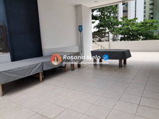 Edf. Dona Cecy, 140m², varanda, 3 quartos (2 suítes), 2 vagas, lazer completo, Boa Viagem.