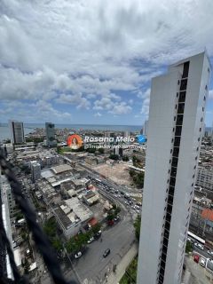 Edf. Villa Jardim, vista mar, nascente, andar alto, 3 quartos (1 suíte), lazer completo, Pina