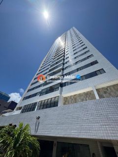 Edf. Villa Jardim, vista mar, nascente, andar alto, 3 quartos (1 suíte), lazer completo, Pina