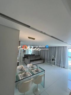 Edf. Parque do Mar Residence, vista mar, andar alto, mobiliado, 60m², 1 quarto suíte, lazer, Boa Viagem