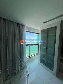 Edf. Parque do Mar Residence, vista mar, andar alto, mobiliado, 60m², 1 quarto suíte, lazer, Boa Viagem