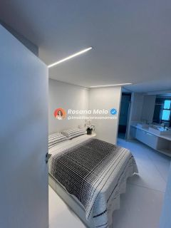 Edf. Parque do Mar Residence, vista mar, andar alto, mobiliado, 60m², 1 quarto suíte, lazer, Boa Viagem