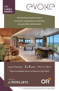 Edifício Evoke,  com 2 e 3 quartos , com metragens exclusivas e o primeiro com Rooftop, para venda , na Reserva do Paiva.