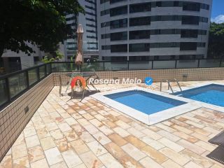 Edf. Castello dei Principe, 113m², varanda, 4 quartos (2 suítes), lazer completo, Boa Viagem