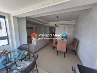 Edf. Castello dei Principe, 113m², varanda, 4 quartos (2 suítes), lazer completo, Boa Viagem