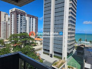 Edf. Alenquer, apartamento vista mar, 168m², nascente, varanda, 4 quartos (1 suíte), 2 vagas, Boa viagem