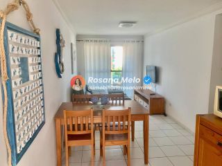 Condomínio Maria Clara, apartamento mobiliado, 63m², varanda, 2 quartos (1 suíte), garagem privativa, Porto de Galinhas