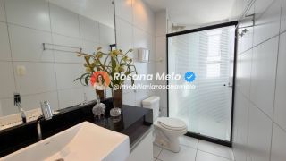 Edf. Castellamare, apartamento andar alto, 105m², varanda, 3 quartos (1 suíte), 2 vagas, lazer em Boa Viagem