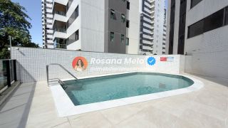 Edf. Castellamare, apartamento andar alto, 105m², varanda, 3 quartos (1 suíte), 2 vagas, lazer em Boa Viagem