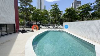 Edf. Castellamare, apartamento andar alto, 105m², varanda, 3 quartos (1 suíte), 2 vagas, lazer em Boa Viagem