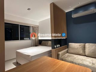 Edf. Domus Augusto Lins e Silva, Studio, 26m², mobiliado, lazer completo, Boa Viagem