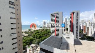 Edf. Castelo de Blois, apartamento vista mar, andar alto, varanda integrada sala, 92m², 3 quartos (1 suíte), 1 vaga, lazer completo, Boa Viagem