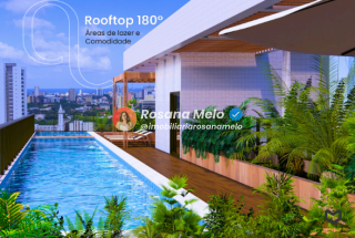 Edf. Ária Boa Vista, apartamento com 23m², 1 quarto, sala com cozinha integrada, lazer completo, Boa Vista.