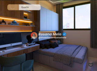 Edf. Ária Boa Vista, apartamento com 23m², 1 quarto, sala com cozinha integrada, lazer completo, Boa Vista.