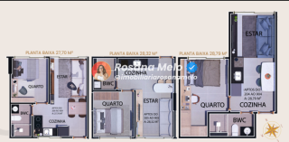 Edf. Ária Boa Vista, apartamento com 23m², 1 quarto, sala com cozinha integrada, lazer completo, Boa Vista.