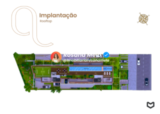 Edf. Ária Boa Vista, apartamento com 37,63m², 2 quartos, sala com cozinha integrada, lazer completo, Boa Vista.