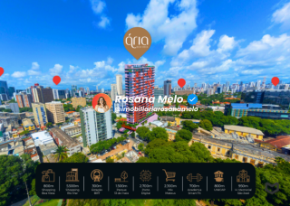 Edf. Ária Boa Vista, apartamento com 37,63m², 2 quartos, sala com cozinha integrada, lazer completo, Boa Vista.