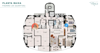 Edf. Maria do Carmo Vilaça - 130m², 4 quartos sendo 2 ou 3 suítes, 2 vagas, lazer completo, Pina
