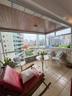 Edf. Ana Carolina, apartamento 135m², varanda, 3 quartos (1 suíte), 1 Vaga, Boa Viagem