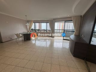 Edf. Manoel Carvalho, apartamento andar alto, nascente, 125m², varanda, 3 quartos (1 suíte master com banheira), 2 vagas cobertas, Boa Viagem