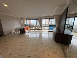Edf. Manoel Carvalho, apartamento andar alto, nascente, 125m², varanda, 3 quartos (1 suíte master com banheira), 2 vagas cobertas, Boa Viagem