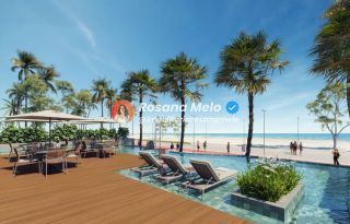 Edf. Terrazza, apartamento beira mar, 107m², 3 quartos (3 suítes), lazer completo, Piedade