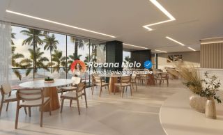 Edf. Terrazza, apartamento beira mar, 107m², 3 quartos (3 suítes), lazer completo, Piedade