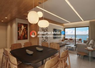 Edf. Terrazza, apartamento beira mar, 107m², 3 quartos (3 suítes), lazer completo, Piedade