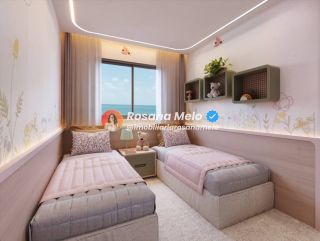 Edf. Terrazza, apartamento beira mar, 107m², 3 quartos (3 suítes), lazer completo, Piedade
