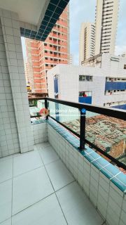 Edf. Maria Angelita, apartamento nascente, varanda, 58m², 2 quartos (1 suíte), 2 vagas cobertas e livres, lazer completo, Boa Viagem