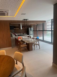 Edf. Alameda Brunehilde Trajano, apartamento andar alto, 180m², varanda, 4 quartos (4 suítes), 3 vagas, lazer completo, Boa Viagem