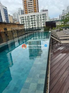 Edf. Alameda Brunehilde Trajano, apartamento andar alto, 180m², varanda, 4 quartos (4 suítes), 3 vagas, lazer completo, Boa Viagem