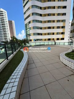 Edf. Augusto Lins e Silva, 125m², sala para 3 ambientes, 3 quartos (3 suítes), 2 vagas cobertas, lazer completo, Boa Viagem