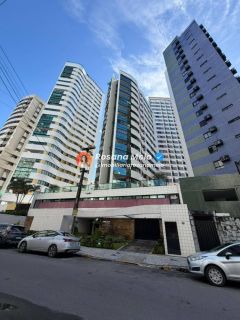 Edf. Augusto Lins e Silva, 125m², sala para 3 ambientes, 3 quartos (3 suítes), 2 vagas cobertas, lazer completo, Boa Viagem